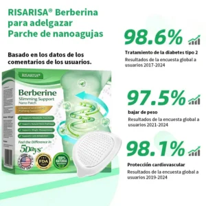 🔥 ÚLTIMO DÍA · 80% OFF 🌟 🌈 RISARISA® Berberine Slimming Support Nano Microneedle Patch Apoya el control del peso, mejora el metabolismo y ayuda a recuperar el equilibrio corporal.