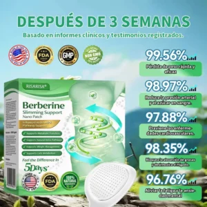 🔥 ÚLTIMO DÍA · 80% OFF 🌟 🌈 RISARISA® Berberine Slimming Support Nano Microneedle Patch Apoya el control del peso, mejora el metabolismo y ayuda a recuperar el equilibrio corporal.