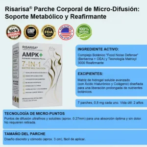 𝐑𝐢𝐬𝐚𝐫𝐢𝐬𝐚® 🇺🇸 𝐏𝐚𝐫𝐜𝐡𝐞 𝐌𝐞𝐭𝐚𝐛𝐨́𝐥𝐢𝐜𝐨 & 𝐑𝐞𝐚𝐟𝐢𝐫𝐦𝐚𝐧𝐭𝐞 𝟕-𝐞𝐧-𝟏 𝐓𝐞𝐜𝐧𝐨𝐥𝐨𝐠𝐢́𝐚 𝐝𝐞 𝐌𝐢𝐜𝐫𝐨-𝐃𝐢𝐟𝐮𝐬𝐢𝐨́𝐧 · 𝐄𝐟𝐞𝐜𝐭𝐨 𝐂𝐨𝐧𝐭𝐢𝐧𝐮𝐨 𝟐𝟒𝐇