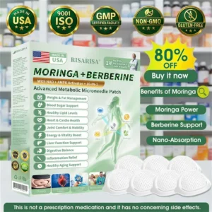 𝐎𝐟𝐟𝐢𝐜𝐢𝐚𝐥 𝐔𝐒 𝐒𝐭𝐨𝐫𝐞 🇺🇸  | 🧑‍⚕️🩺 RISARISA® Moringa · Berberine × NAD+ 𝟏𝟎-𝐢𝐧-𝟏 𝐀𝐝𝐯𝐚𝐧𝐜𝐞𝐝 𝐍𝐚𝐧𝐨 𝐌𝐢𝐜𝐫𝐨𝐧𝐞𝐞𝐝𝐥𝐞 𝐏𝐚𝐭𝐜𝐡 — 𝐎𝐧𝐜𝐞 𝐃𝐚𝐢𝐥𝐲, 𝐕𝐢𝐬𝐢𝐛𝐥𝐞 𝐑𝐞𝐬𝐮𝐥𝐭𝐬 𝐢𝐧 𝟕 𝐃𝐚𝐲𝐬 👍